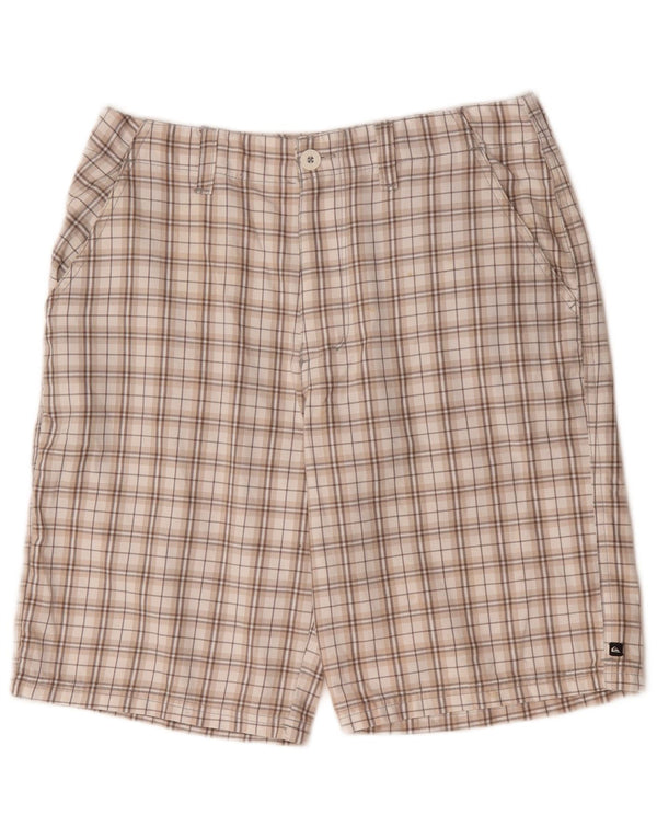 Quiksilver Herre Grafiske Chino Shorts Medium W32 Beige Ternet polyester