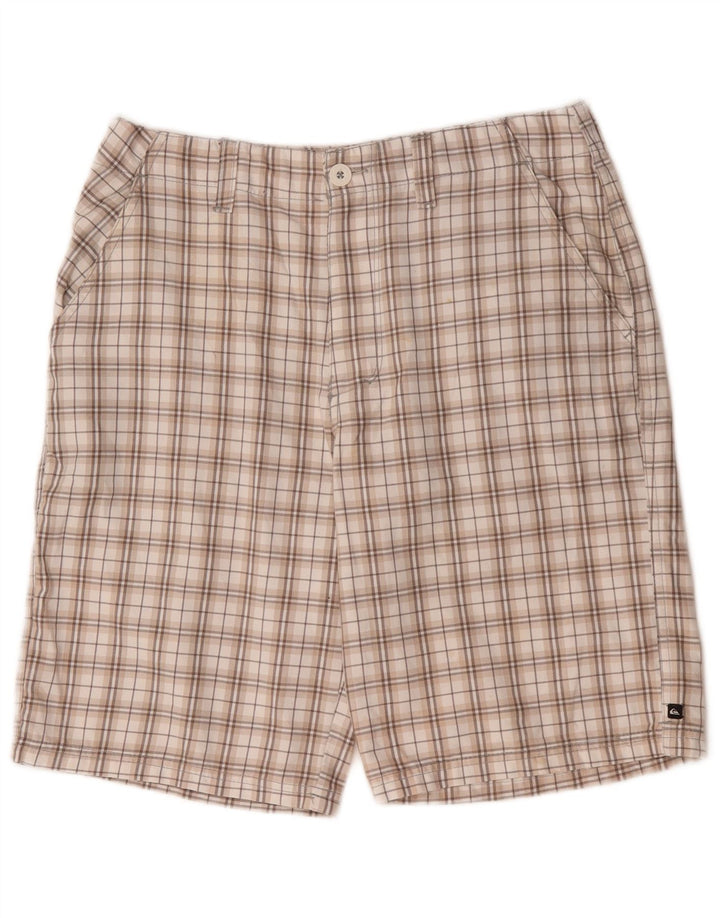 Quiksilver Herre Grafiske Chino Shorts Medium W32 Beige Ternet polyester