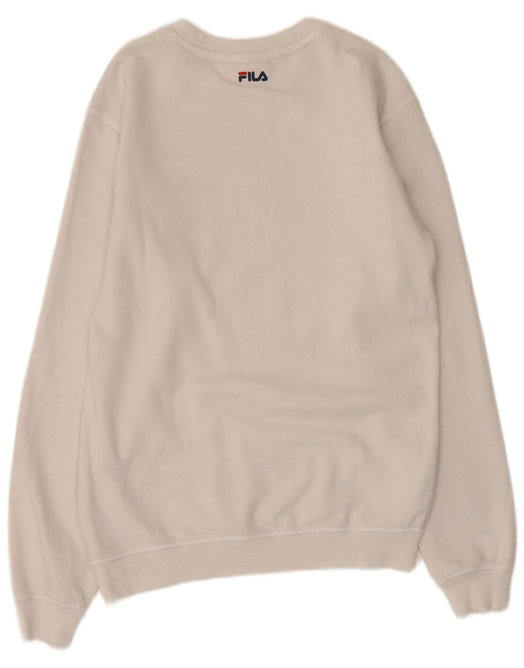 FILA Grafisk sweatshirt til mænd XS Hvid bomuld