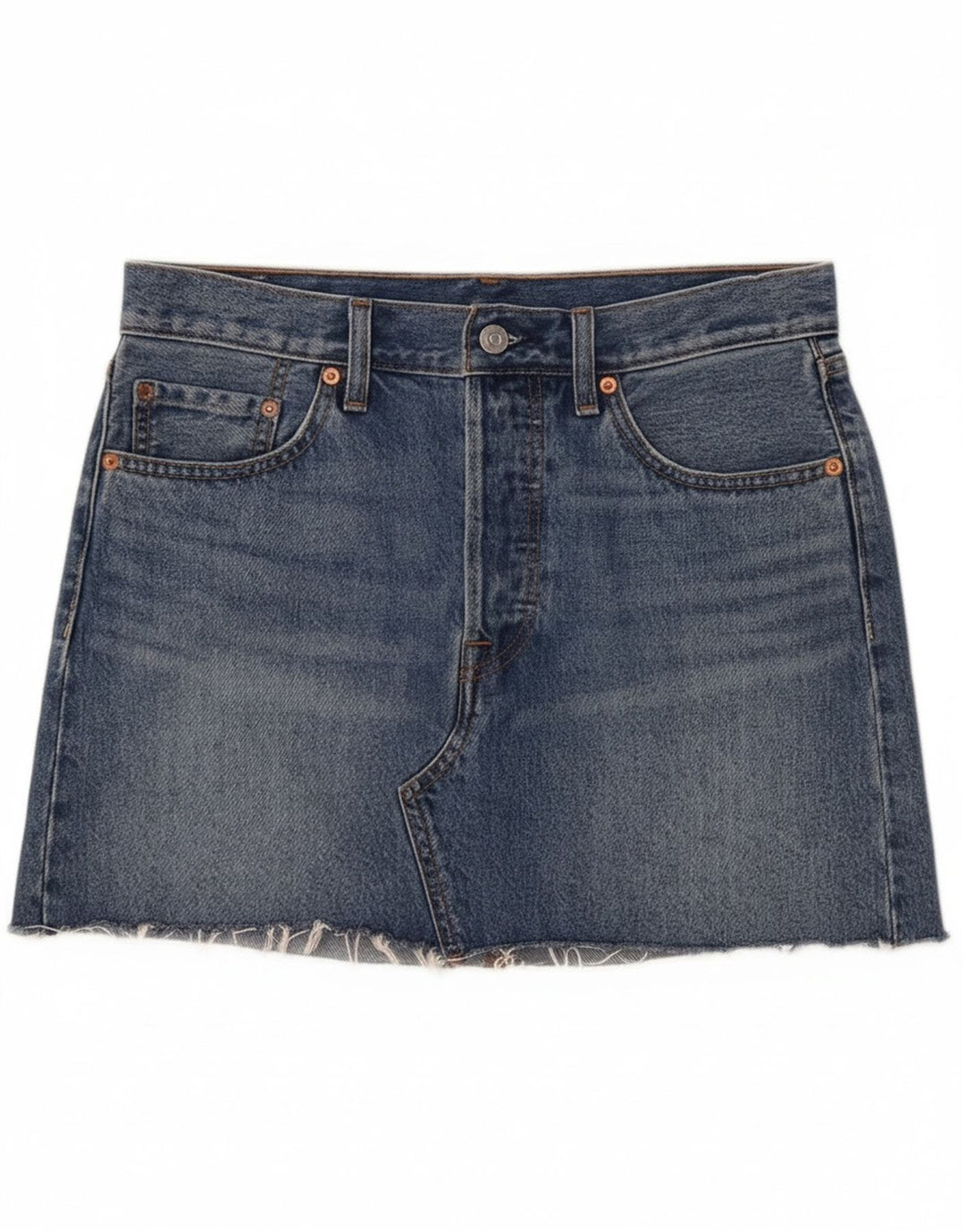 Levi's Dame Lavtalje Mini-denimnederdel W28 Medium Blue Bomuld