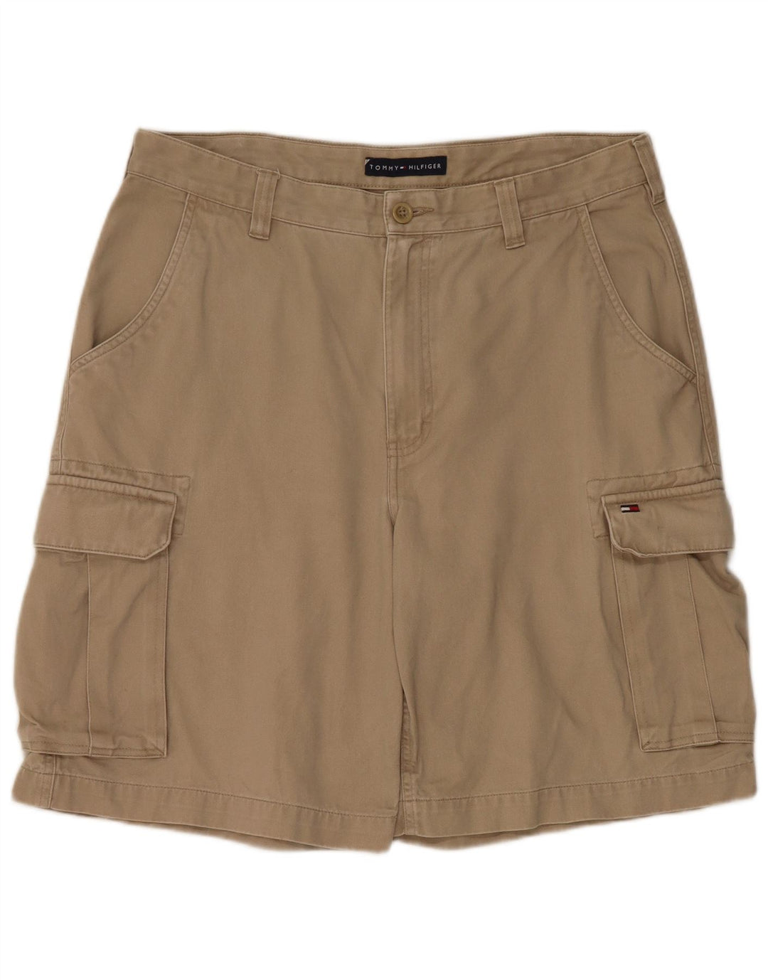 Tommy Hilfiger Herre Cargo Shorts W33 Medium Beige Bomuld
