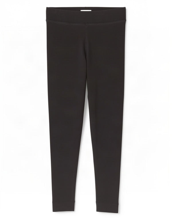 Marks & Spencer Dame Leggings UK 12 Medium Sort Bomuld