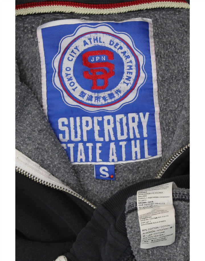 SUPERDRY Grafisk sweatshirt til mænd, lille marineblå bomuld