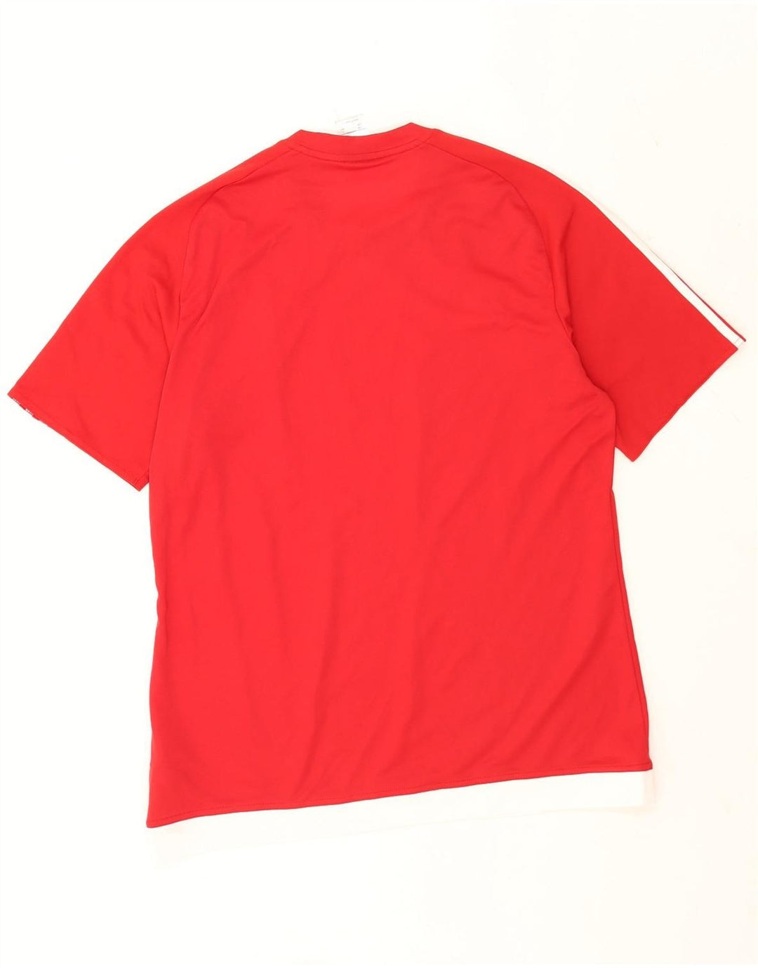 Adidas Herre Climalite Grafisk T-Shirt Top Stor Rød Polyester