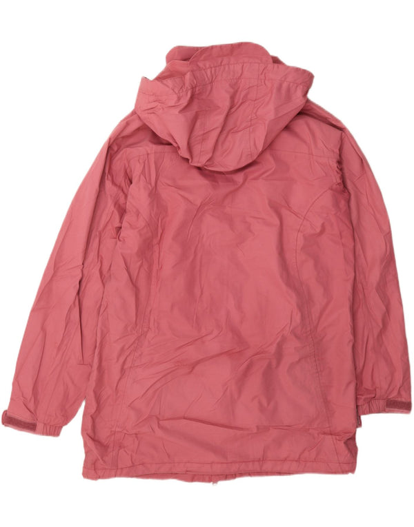 Mountain Warehouse Dame Regnfrakke med hætte UK 14 Large Pink Polyester