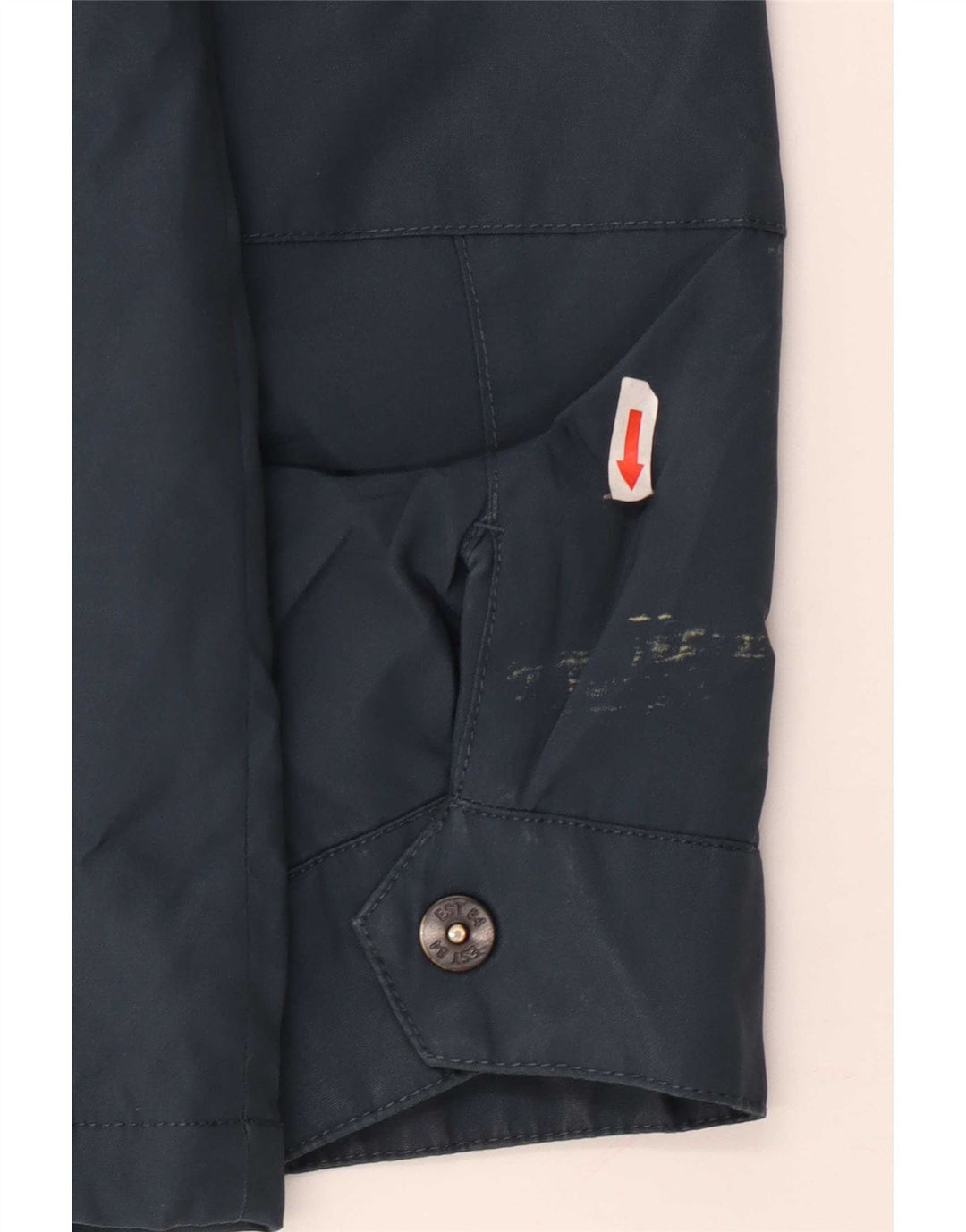 Marks & Spencer Herre Hættevindjakke UK 38 Medium Blue Polyester