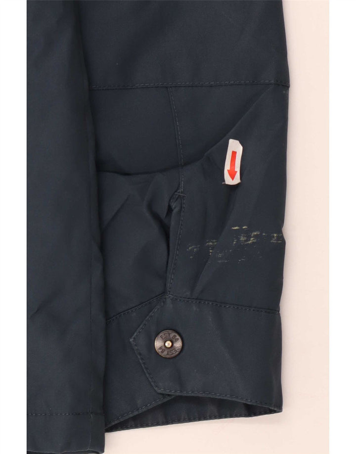 Marks & Spencer Herre Hættevindjakke UK 38 Medium Blue Polyester