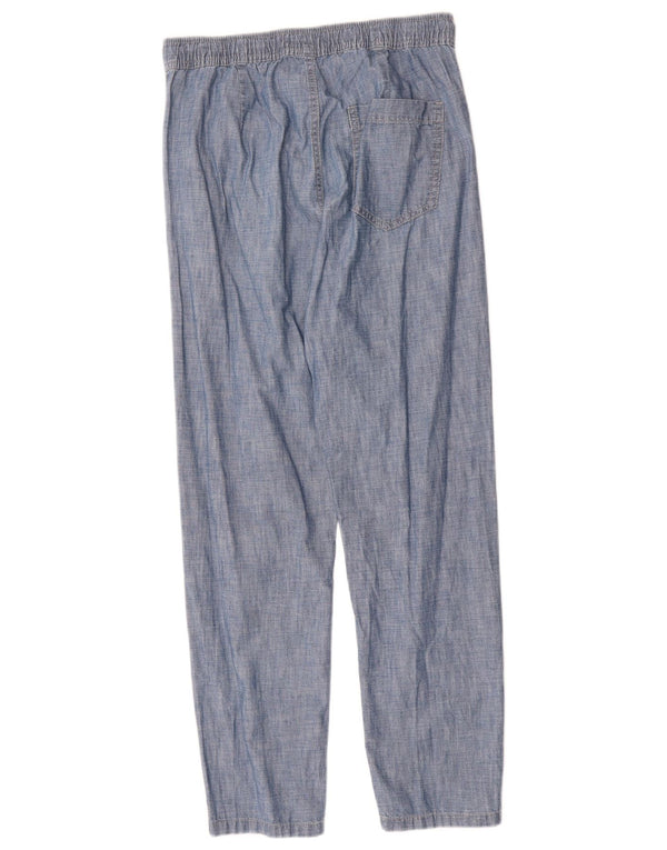 Benetton drenge lige fritidsbukser 13-14 år W30 L27 blå bomuld