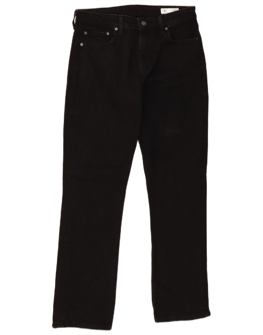 Zara Dame Straight Jeans EU 40 Medium W30 L32 Sort