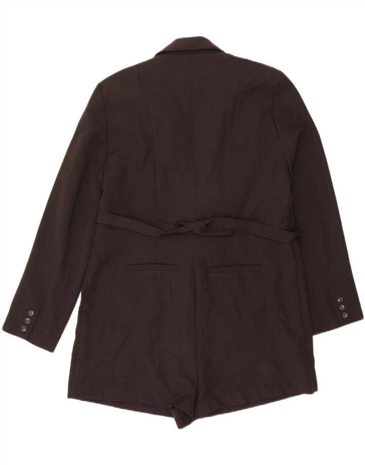 TOPSHOP Womens Playsuit UK 18 XL Black Vintage Topshop and Second-Hand Topshop from Messina Hembry 