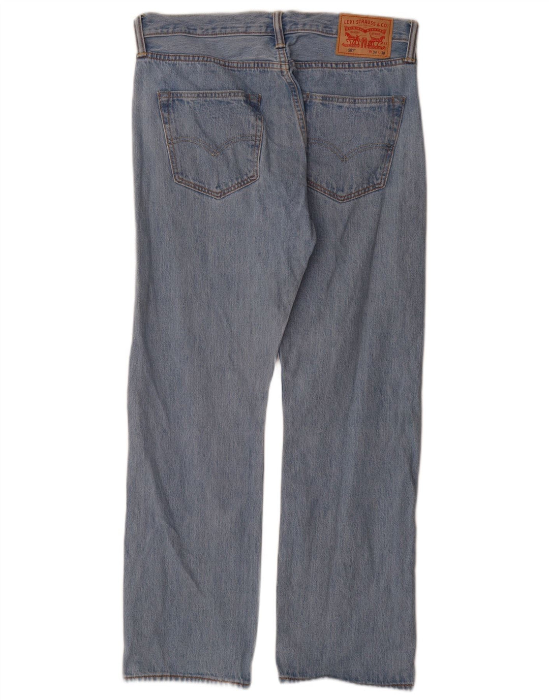 Levi's Straight Jeans til mænd W34 L30 blå bomuld