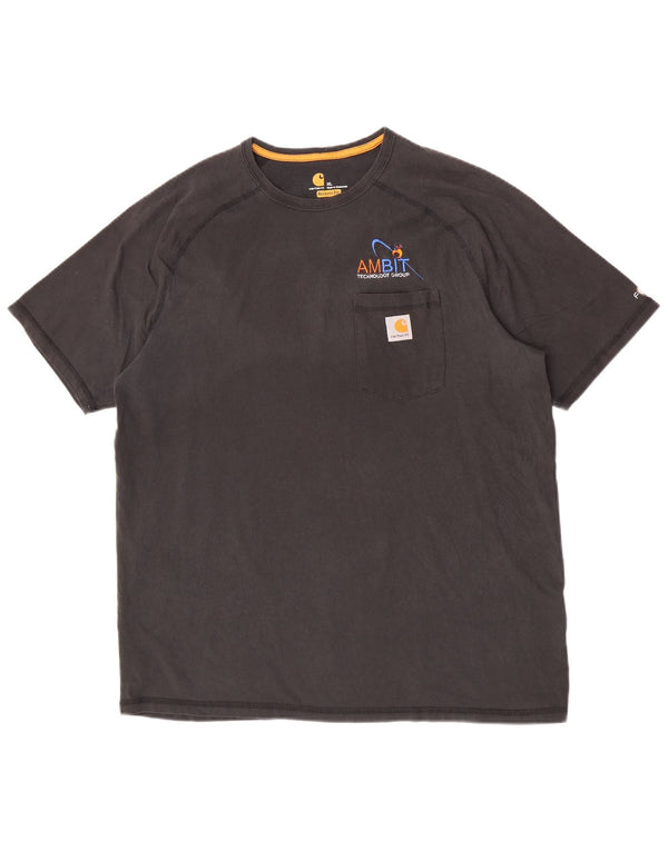 Carhartt Herre Relaxed Fit T-Shirt Top XL Grå Bomuld