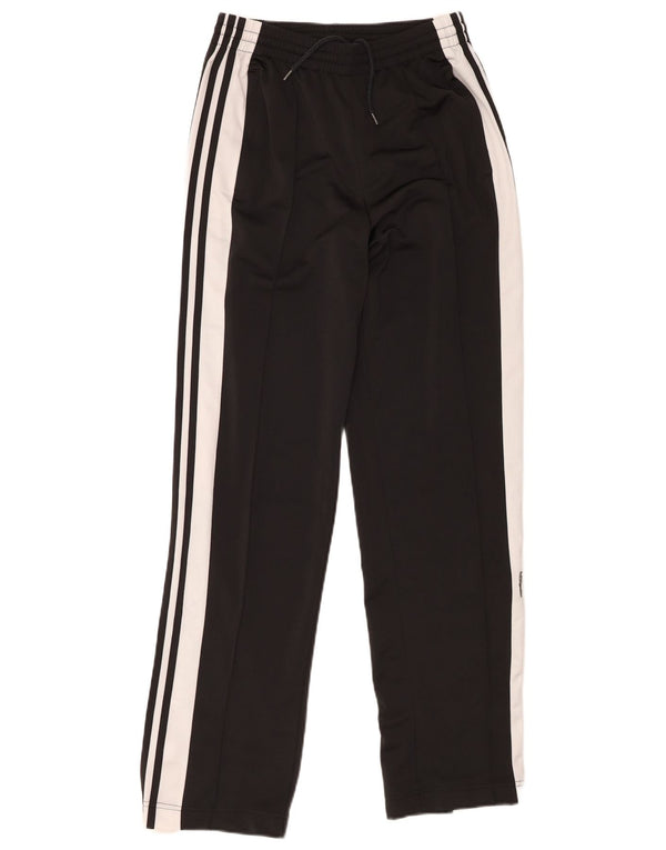 Adidas Dame træningsdragt Bukser UK 8 Small Black Colourblock Polyester