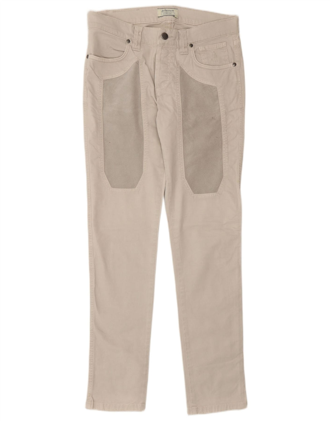 Jeckerson Herre Slim Jeans W30 L30 Beige Bomuld