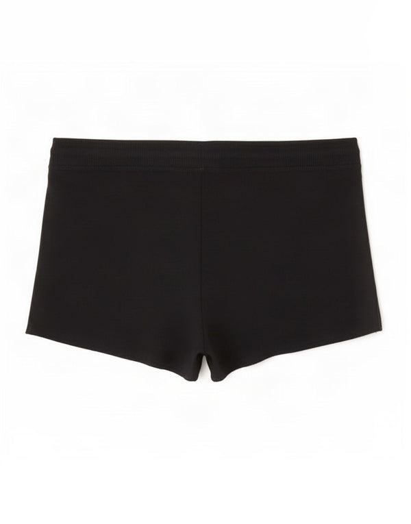 Hollister grafiske sportsshorts til kvinder UK 6 XS sort bomuld