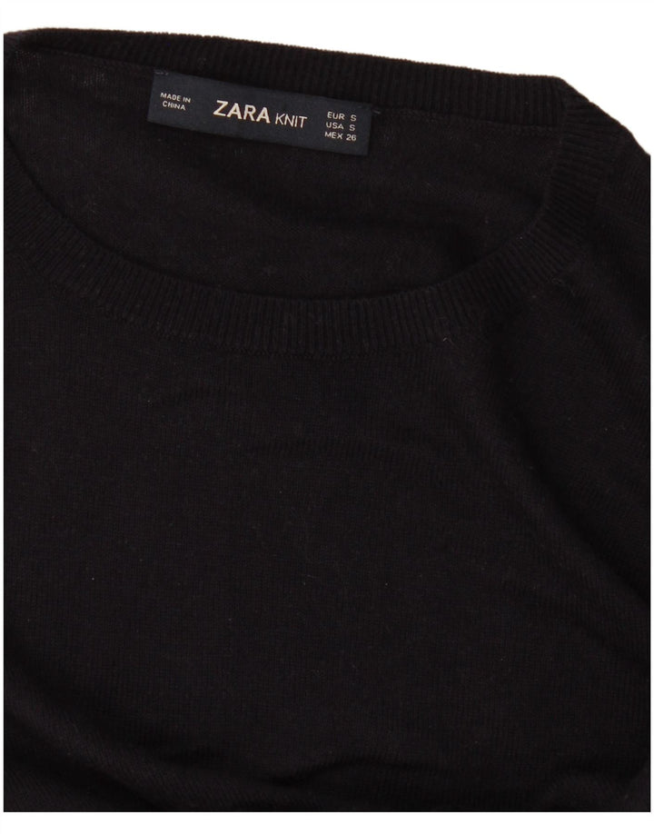 Zara Dame sweater med rund hals DK 10 Lille sort