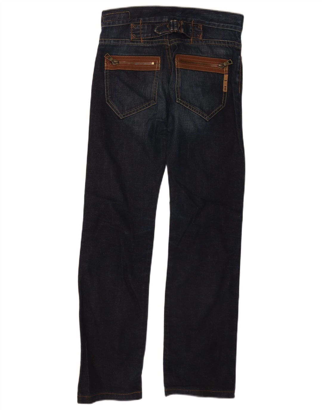 Gas Straight Jeans til kvinder W25 L30 Blå Bomuld