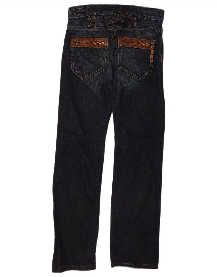 Gas Straight Jeans til kvinder W25 L30 Blå Bomuld