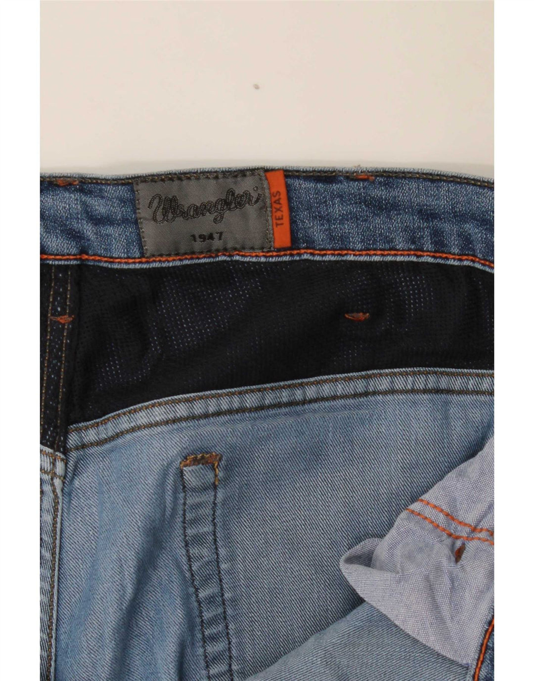 Wrangler Herre Distressed Straight Jeans W38 L27 Blå
