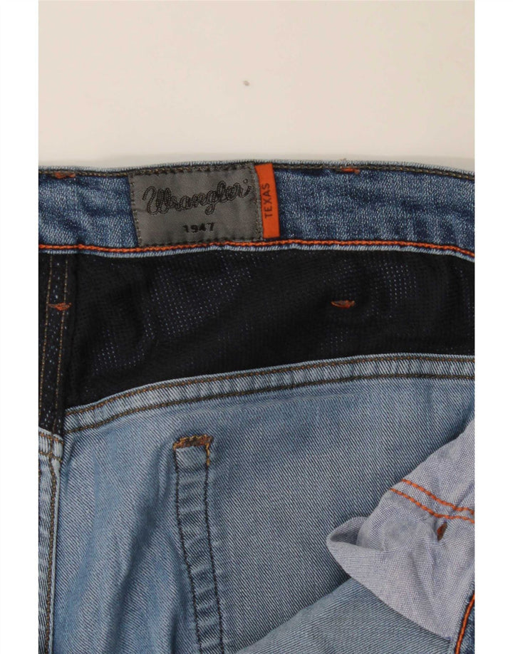 Wrangler Herre Distressed Straight Jeans W38 L27 Blå