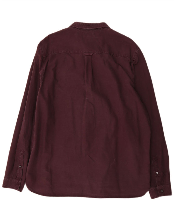 Lyle & Scott herreskjorte 2XL Bourgogne bomuld