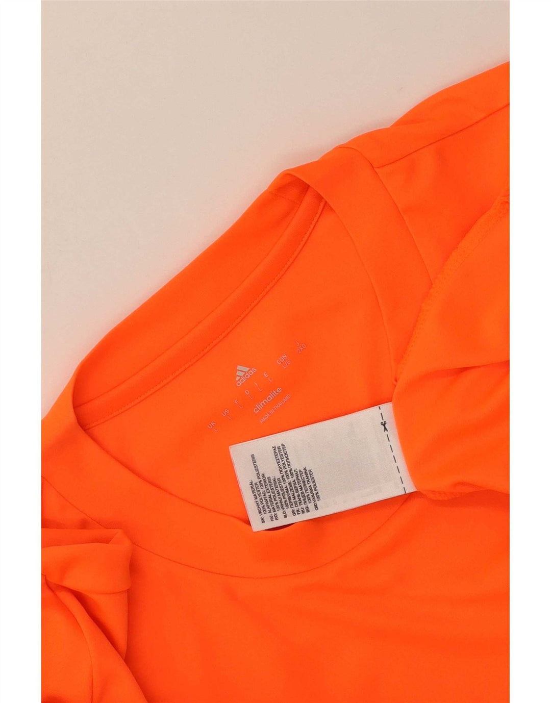 Adidas Herre Climalite T-Shirt Top Stor Orange Polyester