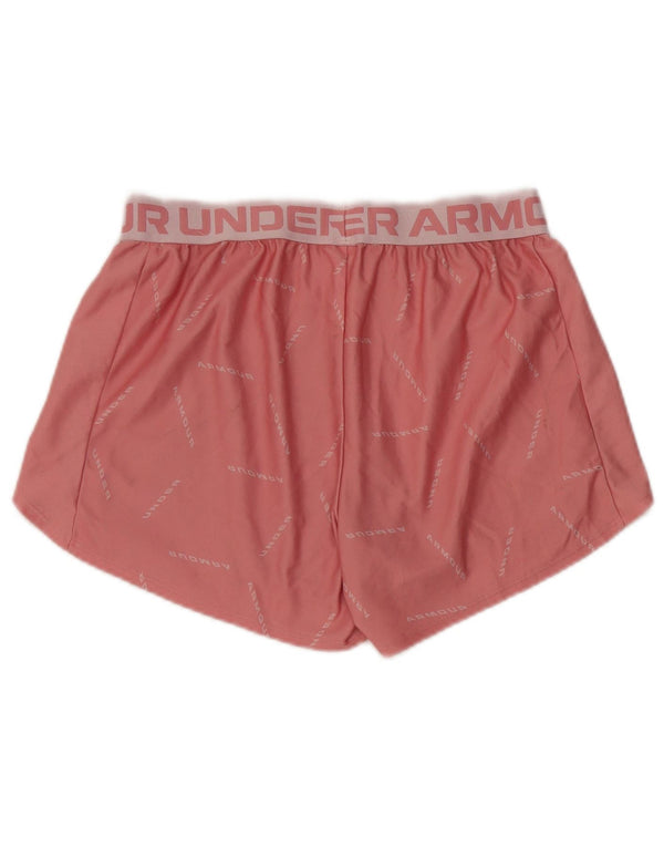 Under Armour Dame Grafisk Loose Fit Sportshorts UK 12 Medium Pink