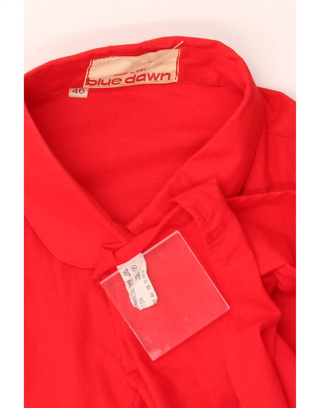 VINTAGE Womens Shirt IT 46 Large Red Cotton Vintage Vintage and Second-Hand Vintage from Messina Hembry 