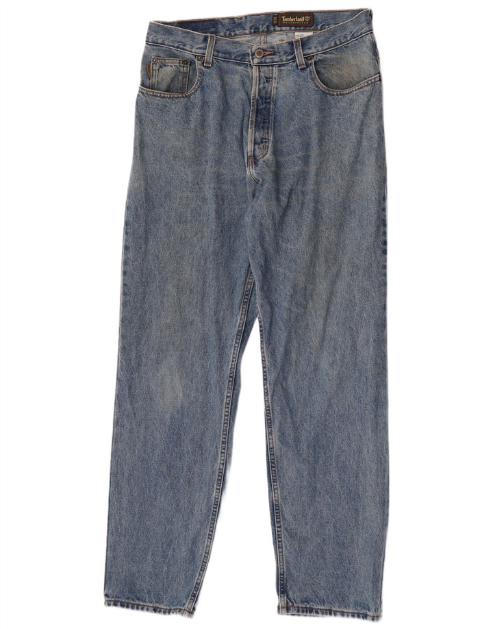 Timberland Straight Jeans til mænd W34 L32 blå bomuld