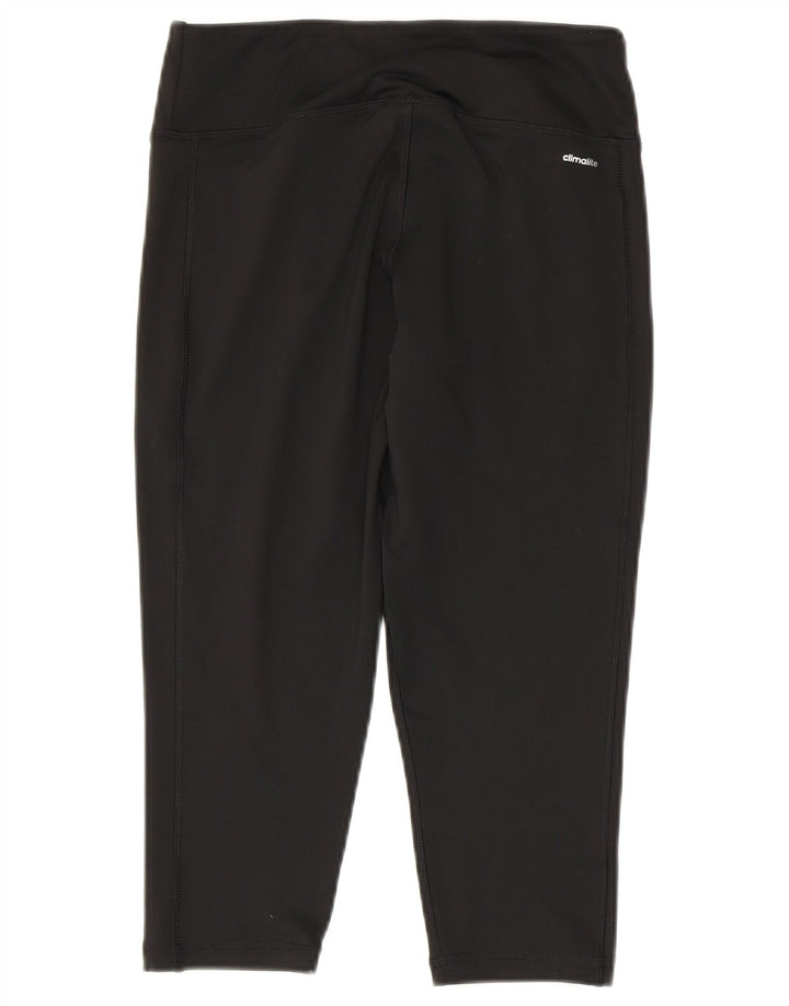 Adidas Dame Capri Leggings UK 8/10 Small Black Polyester