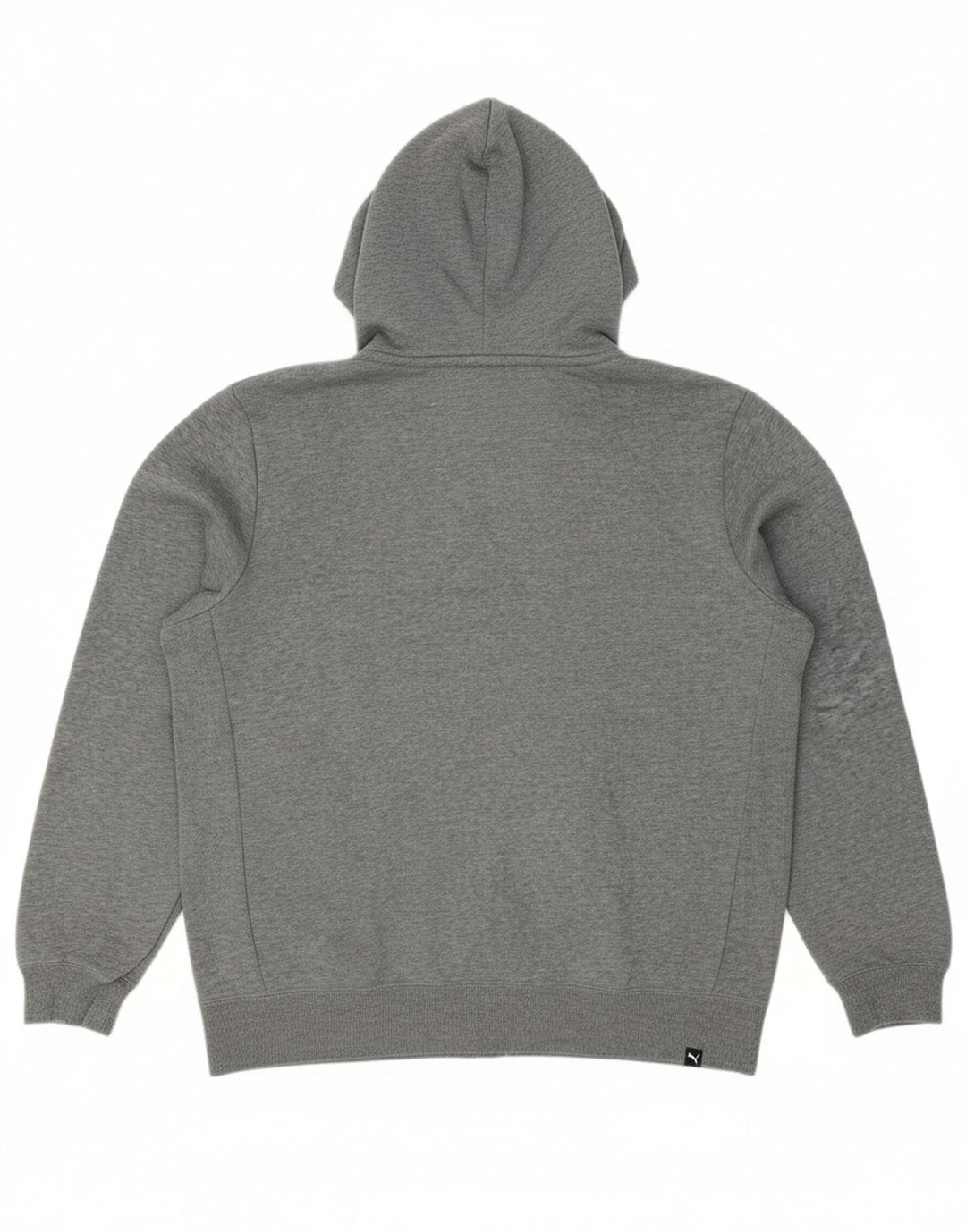 PUMA Mens Graphic Zip Hoodie Sweater Large Grey Cotton