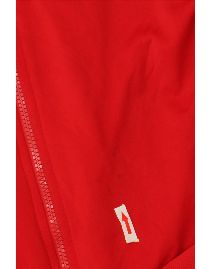 ADIDAS Træningsdragt til mænd, topjakke UK 38/40 Medium Rød Colourblock Polyester