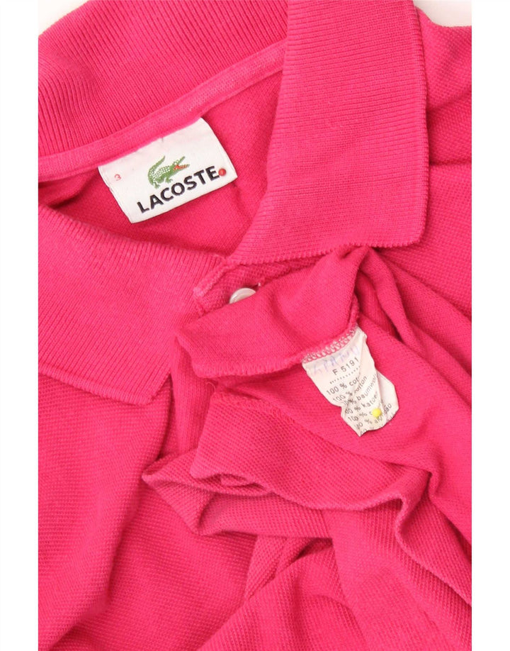 Lacoste herre poloskjorte str. 3 Lille pink bomuld
