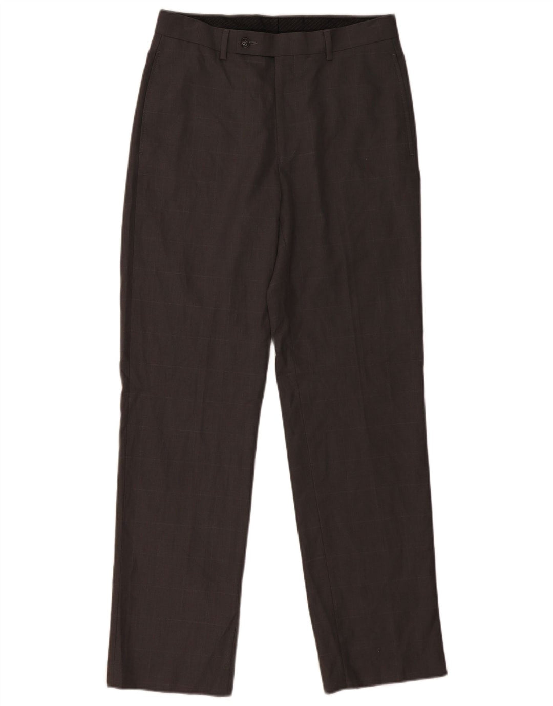 CALVIN KLEIN Lige jakkesæt til mænd W30 L32 Grå ternet polyester