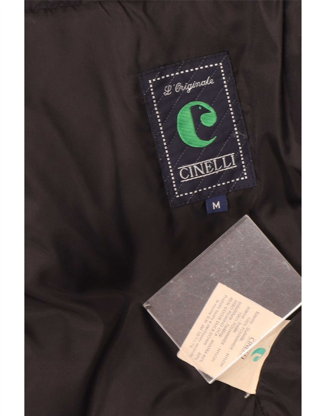 Cinelli Polstret Herrejakke UK 38 Medium Sort Nylon