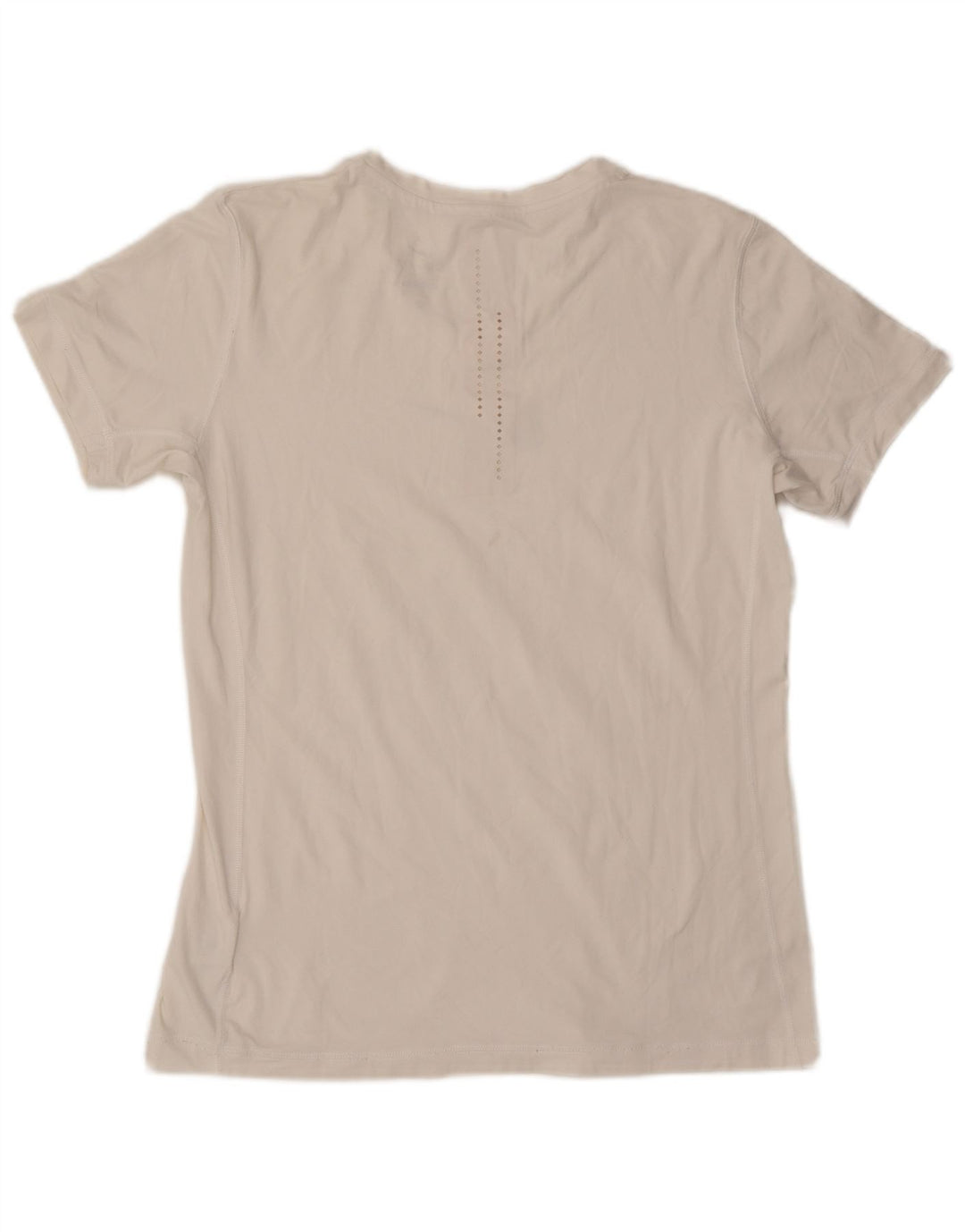 NIKE Dri Fit grafisk T-shirt top UK 18 XL hvid polyester