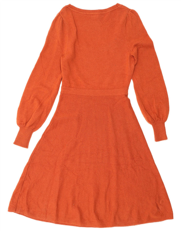 BODEN Dame Jumper Dress UK 10 Lille Orange Polyamid