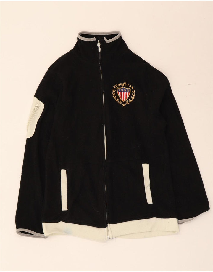 Good Year Dame Fleecejakke UK 10 Small Black Colourblock Polyester