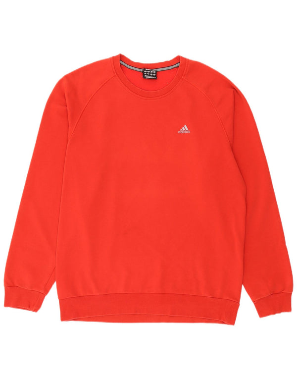 Adidas Herre Clima 365 Sweatshirt Jumper Stor Rød Bomuld