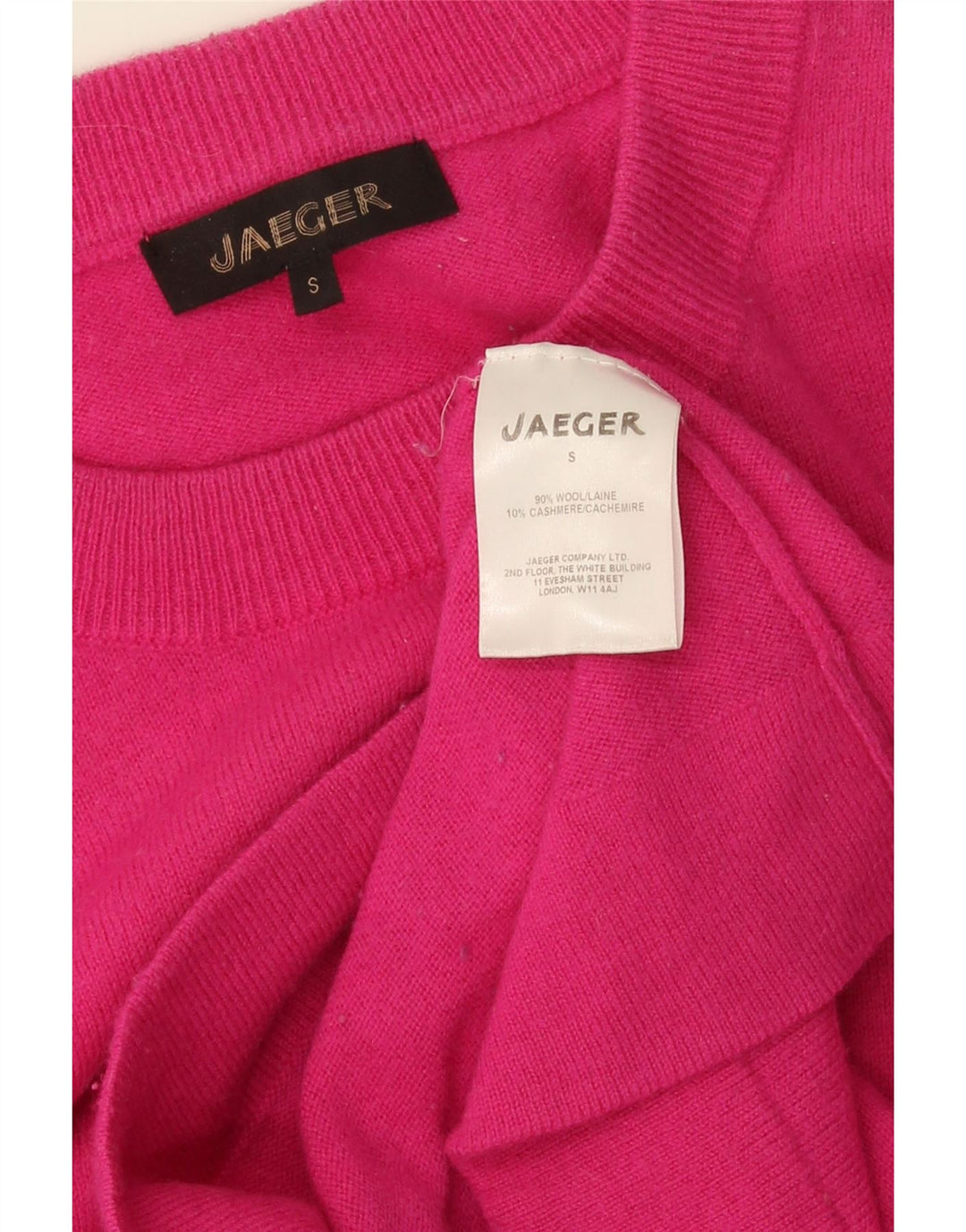 Jaeger Dame sweater med rund hals DK 10 Lille Pink Uld