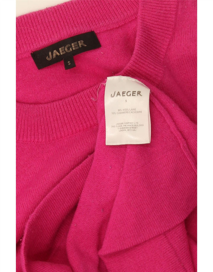 Jaeger Dame sweater med rund hals DK 10 Lille Pink Uld