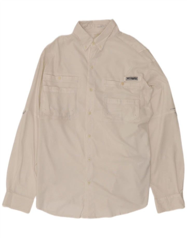 Columbia herreskjorte medium hvid polyester