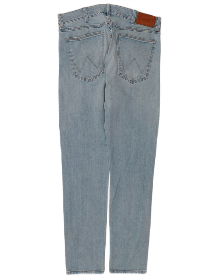 Wrangler Dame Strangler Slim Jeans W33 L29 Blå Bomuld