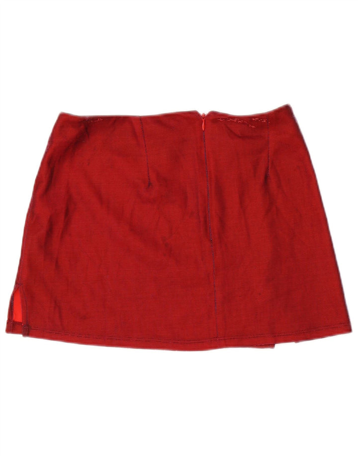 URBAN OUTFITTERS Mininederdel til kvinder Lille W28 rødbrun polyester