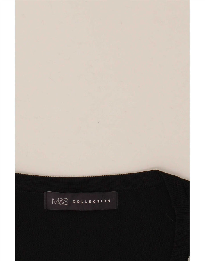 Marks & Spencer Damebluse Top UK 12 Medium Black Floral