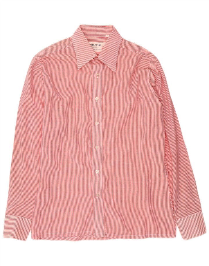 Imperial herreskjorte str. 39 15 1/2 Medium rød nålestribet polyester