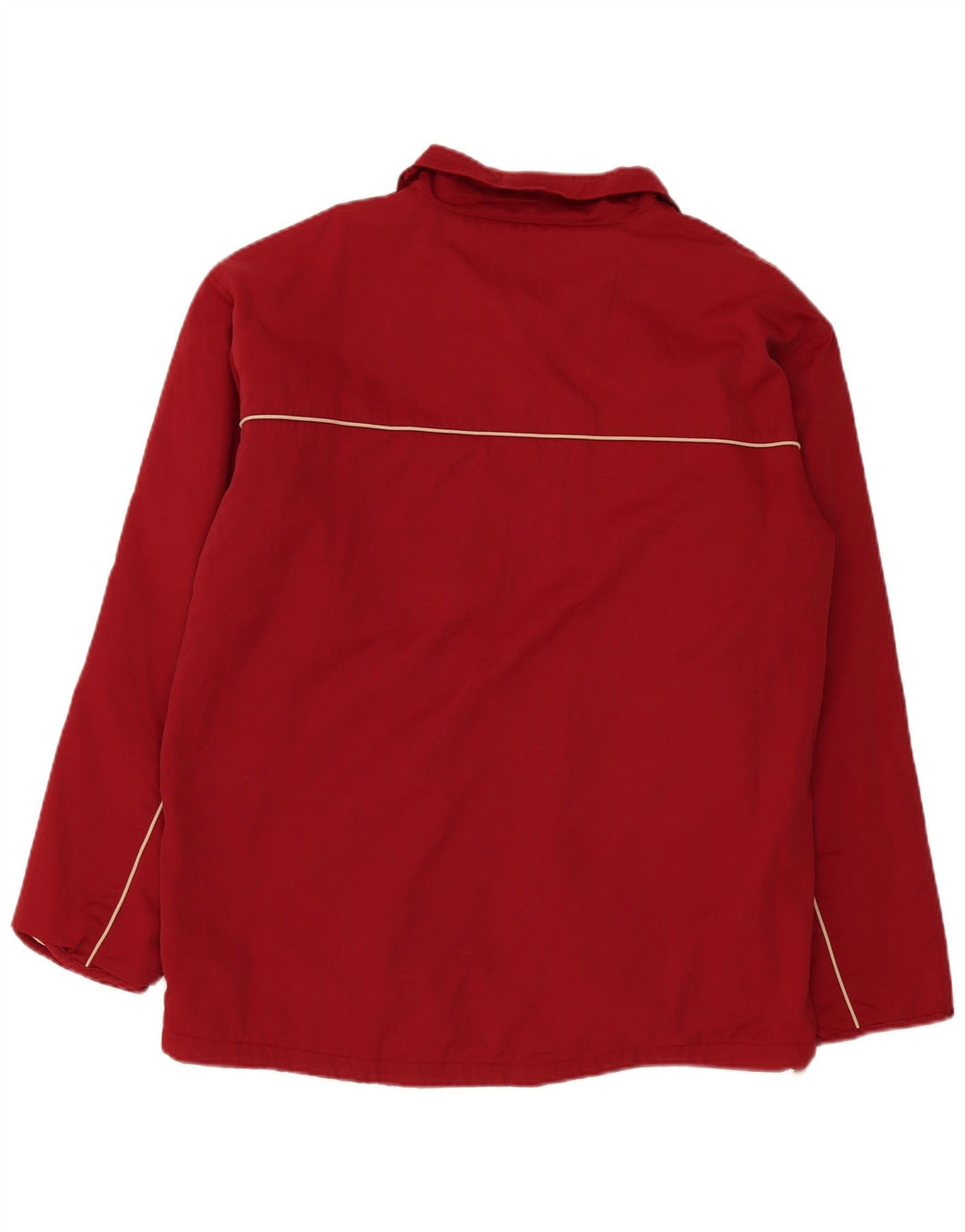 Fila Herre Windbreaker Jacket UK 42 XL Burgundy Colourblock Polyamid