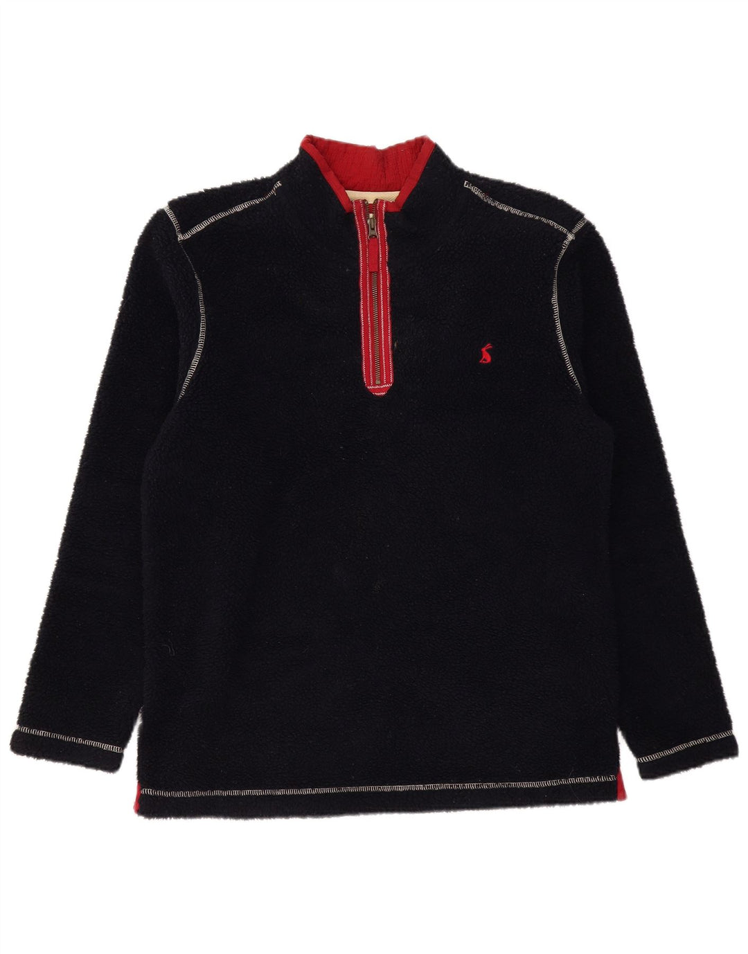 JOULES Fleece Jumper med lynlås til mænd Stor sort polyester