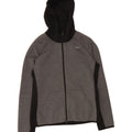 REEBOK Womens Zip Hoodie Sweater UK 12/14 Medium Grey Colourblock Vintage Reebok and Second-Hand Reebok from Messina Hembry 
