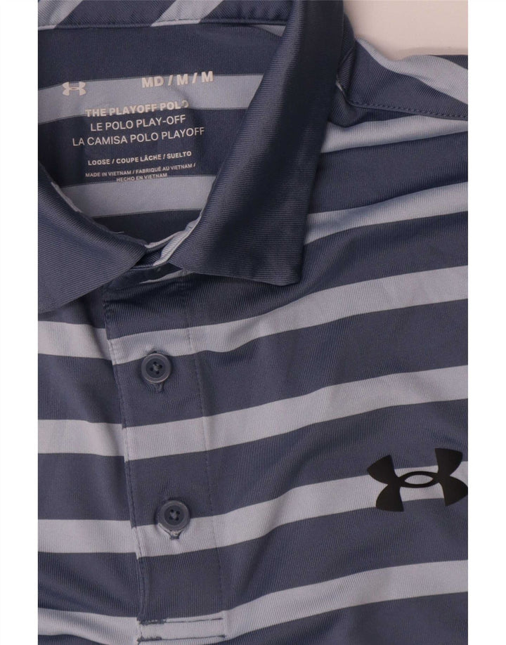 Under Armour Herre Polo Shirt Medium Blå Stribet